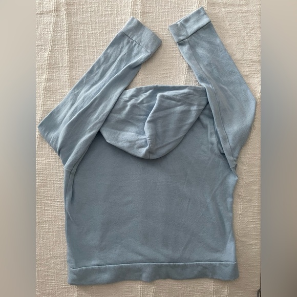 Y2K Victoria’s Secret Baby Blue Sequin PINK Hoodie Women’s Medium - Picture 8 of 9